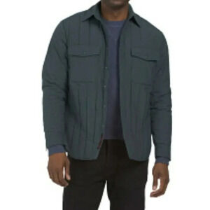 Robert Graham Jacket Men's XL Green Button Down Quilt Field  Logo Designer